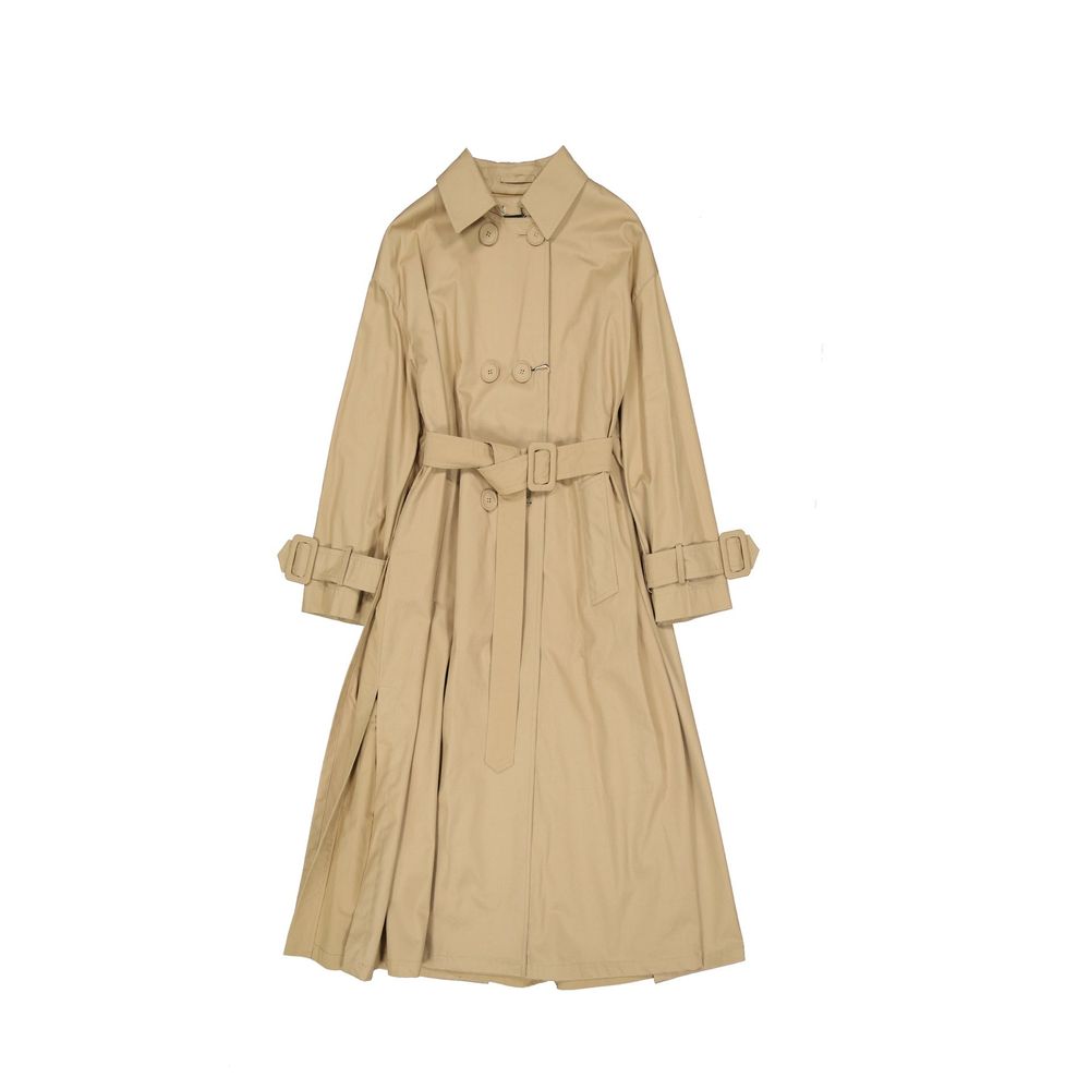 Herno Brown Cotton Coat Herno