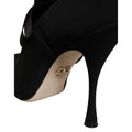 Dolce & Gabbana Black Stiletto Heels Mid Calf Boots Shoes