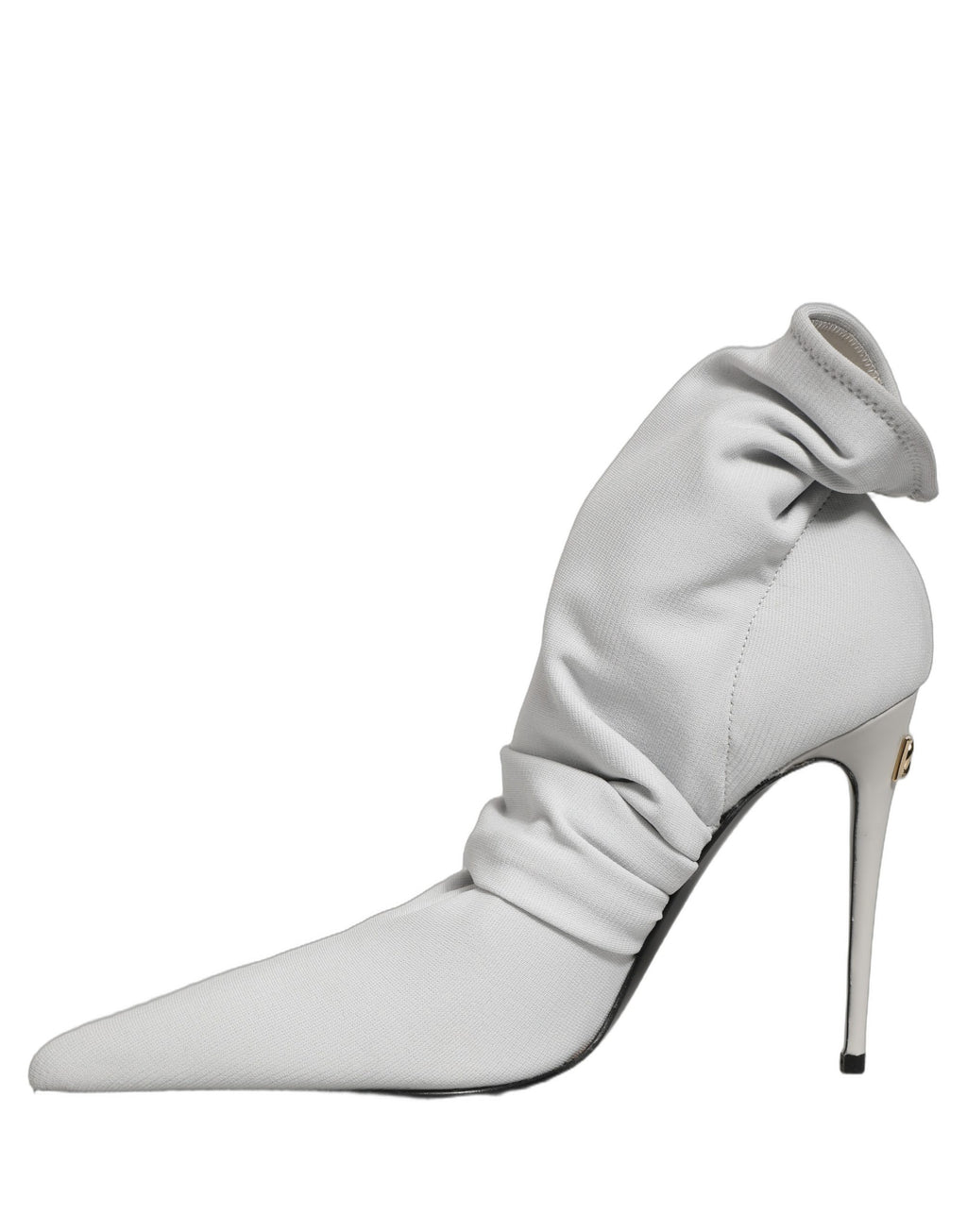 Dolce & Gabbana Gray Stretch Socks Heels Ankle Boots Shoes