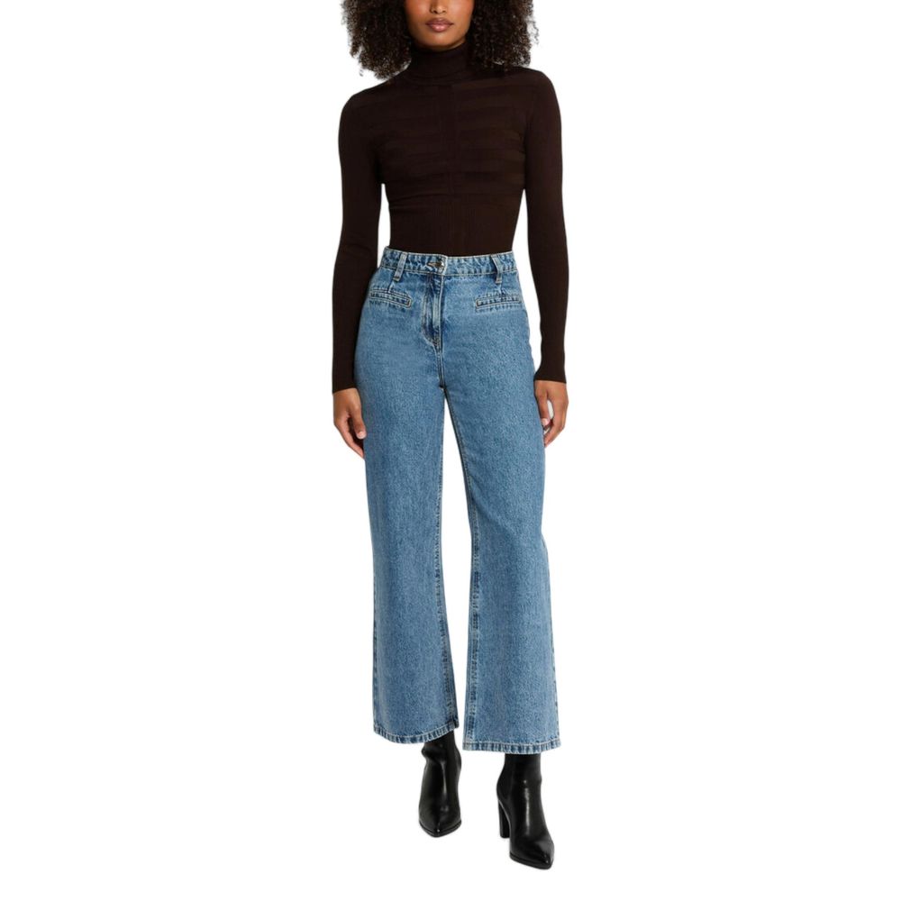 Morgan De Toi Brown Viscose Turtleneck Morgan De Toi
