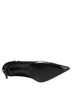 Dolce & Gabbana Black Over The Knee Sock Pumps Boots Shoes