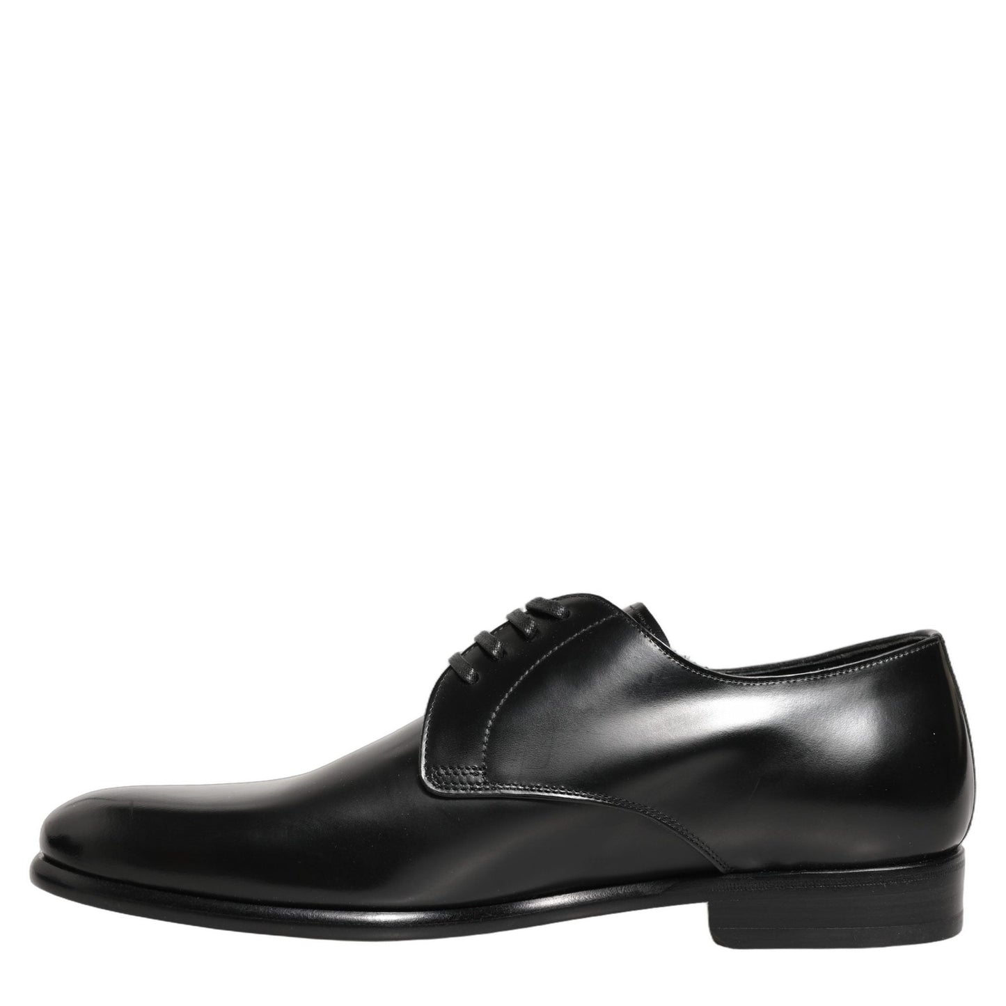 Dolce & Gabbana Black Leather Lace Up Derby Dress Shoes