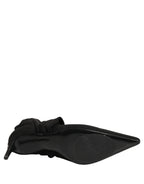 Dolce & Gabbana Black Stretch Socks Heels Ankle Boots Shoes