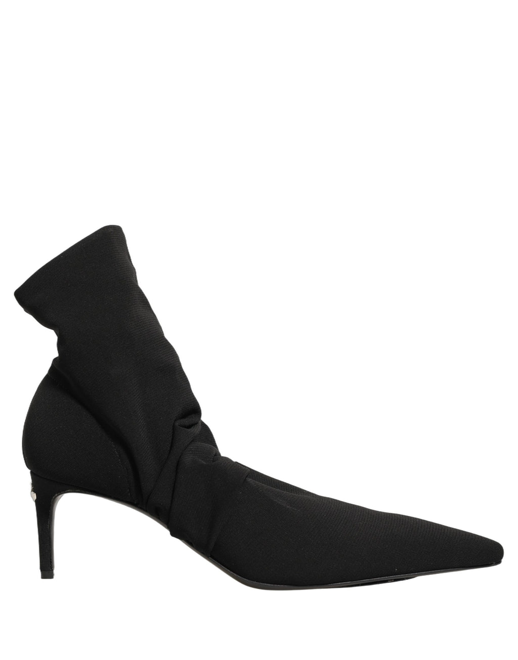 Dolce & Gabbana Black Stretch Socks Heels Ankle Boots Shoes