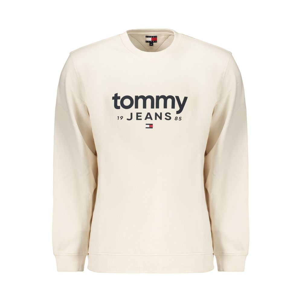 Tommy Hilfiger White Cotton Men's Sweatshirt Tommy Hilfiger