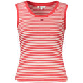 Tommy Hilfiger Red Cotton Women's Tank Top Tommy Hilfiger