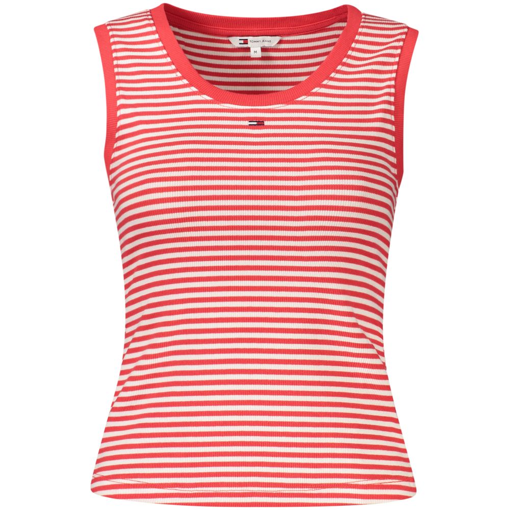 Tommy Hilfiger Red Cotton Women's Tank Top Tommy Hilfiger