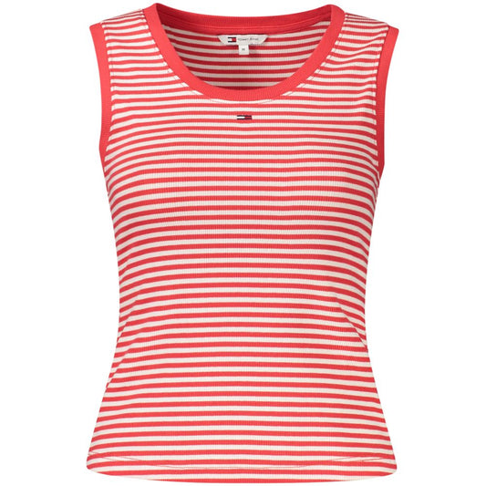 Tommy Hilfiger Red Cotton Women's Tank Top Tommy Hilfiger