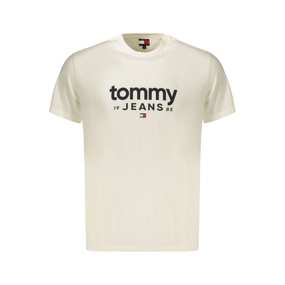 Tommy Hilfiger Bianco Cotton Men's T-Shirt Tommy Hilfiger