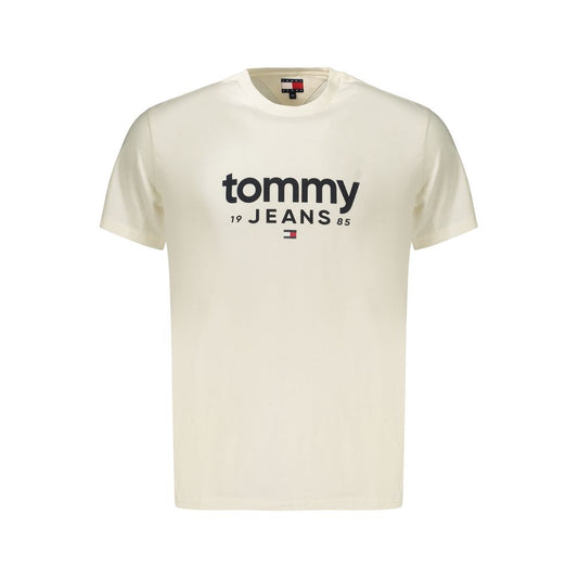 Tommy Hilfiger Bianco Cotton Men's T-Shirt Tommy Hilfiger