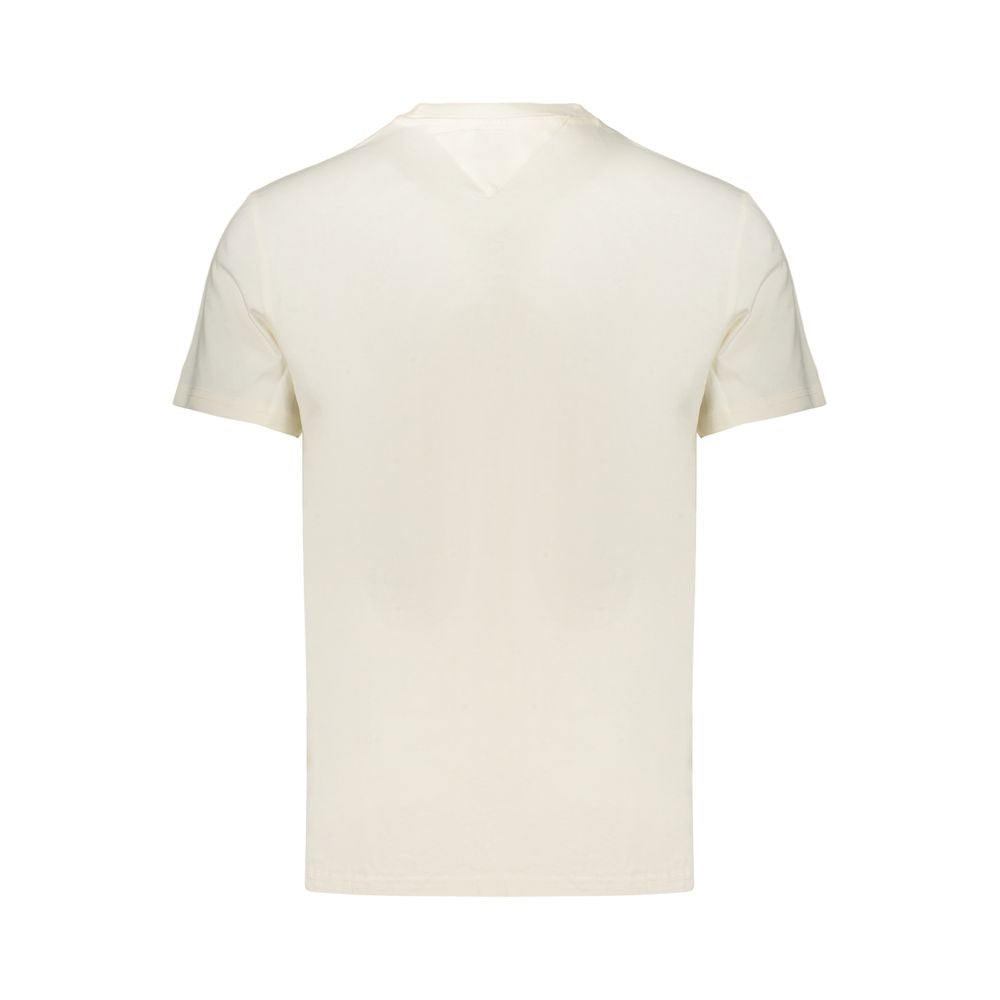 Tommy Hilfiger Bianco Cotton Men's T-Shirt Tommy Hilfiger