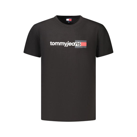 Tommy Hilfiger Black Cotton Men's T-Shirt Tommy Hilfiger