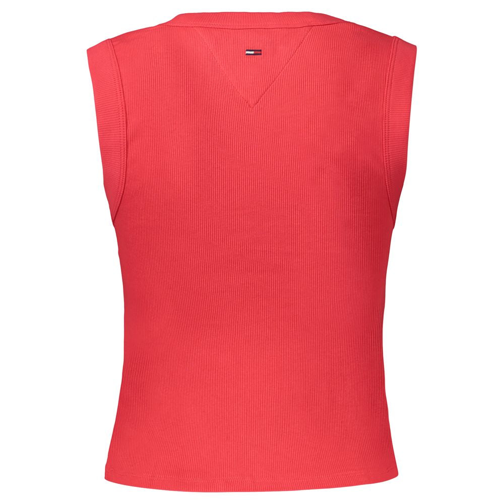 Tommy Hilfiger Red Cotton Women's Tank Tommy Hilfiger
