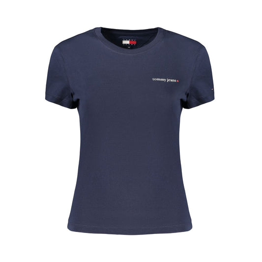 Tommy Hilfiger Blue Cotton Women T-Shirt Tommy Hilfiger