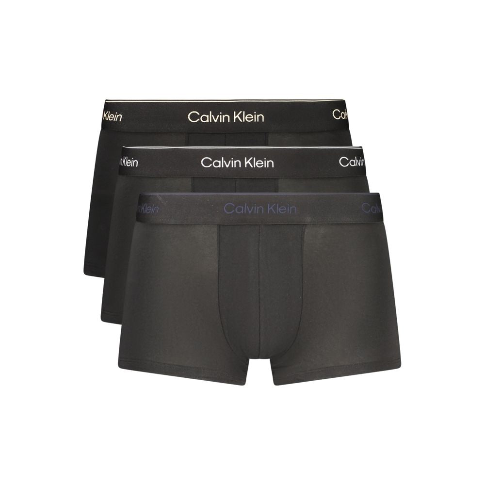 Calvin Klein Black Cotton Menswear Short Calvin Klein