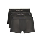 Calvin Klein Black Cotton Menswear Short Calvin Klein