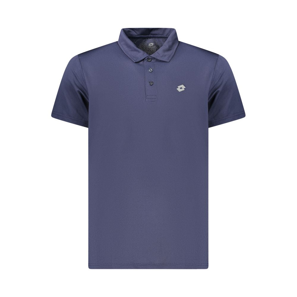 Lotto Blue Polyester Men's Polo Shirt Lotto