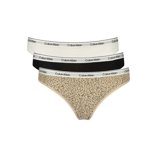 Calvin Klein Black Cotton Women's Bikini Calvin Klein