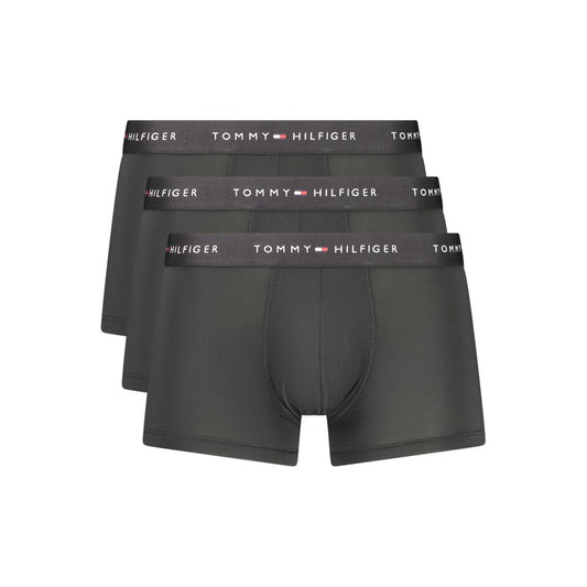 Tommy Hilfiger Black Polyester Men's Boxer Tommy Hilfiger