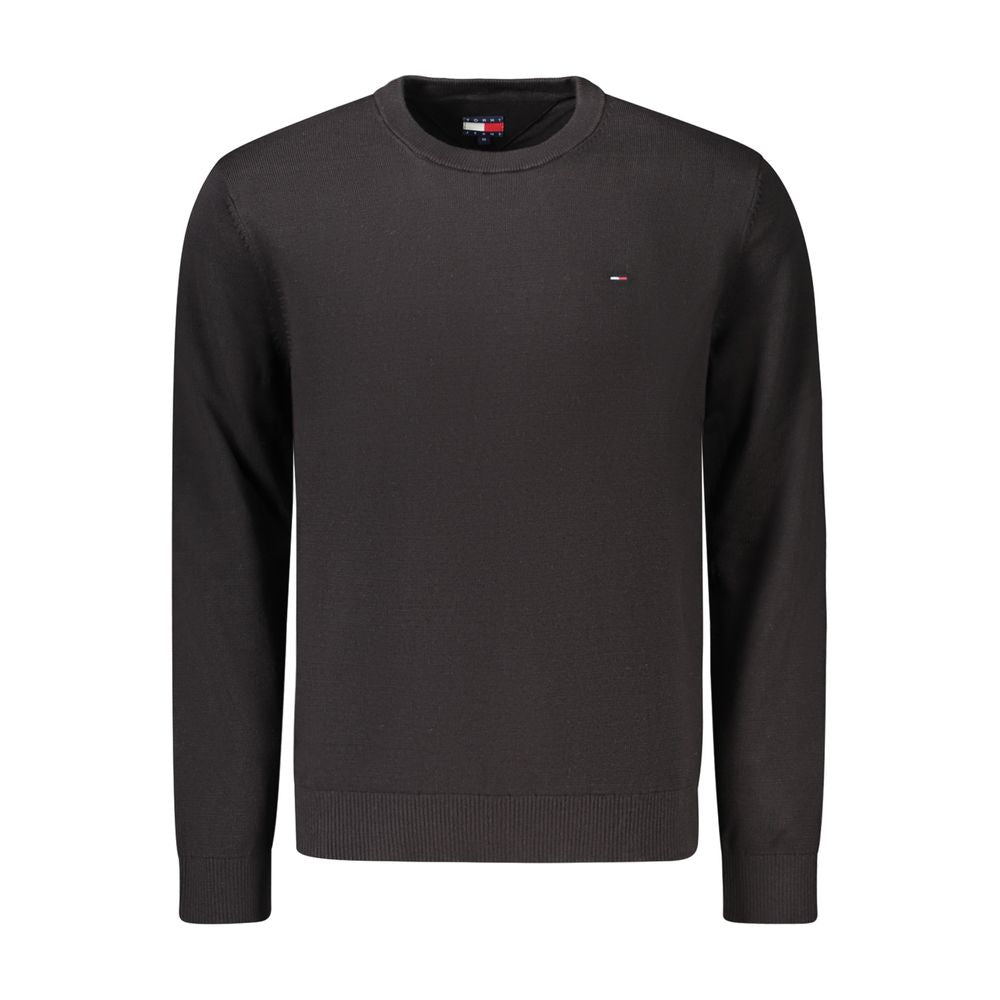 Tommy Hilfiger Black Cotton Sweatshirt Tommy Hilfiger