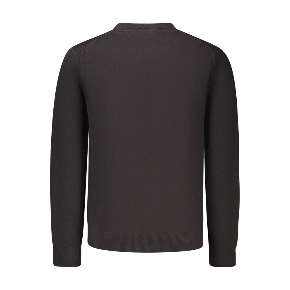 Tommy Hilfiger Black Cotton Sweatshirt Tommy Hilfiger