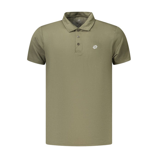 Lotto Verde Polyester Men's Polo Lotto