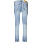 Tommy Hilfiger women's blue cotton jeans with classic five-pocket design and straight-leg fit.