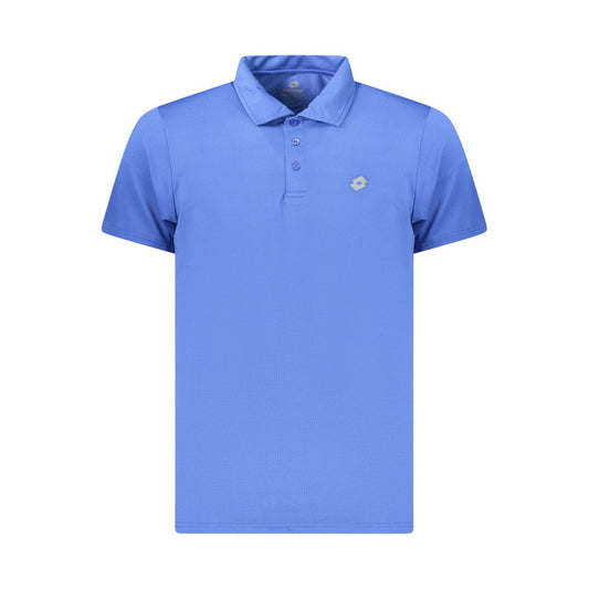 Lotto Blue Polyester Men's Polo Shirt Lotto