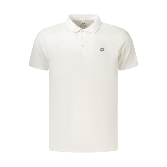 Lotto White Polyester Men's Polo Shirt Lotto