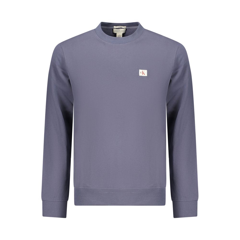 Calvin Klein Blue Cotton Men's Sweatshirt Calvin Klein