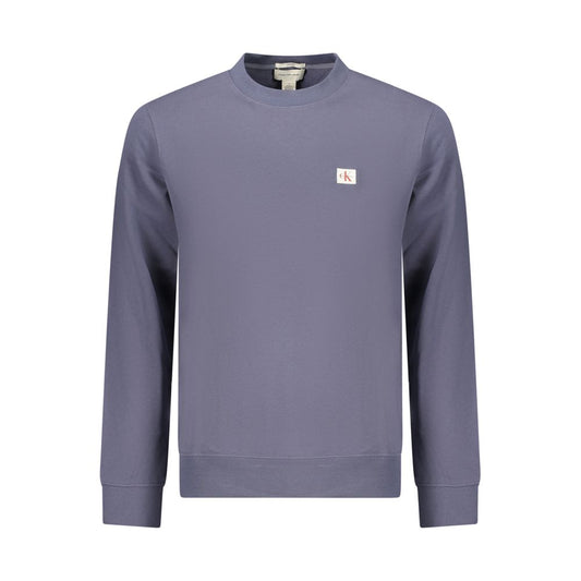Calvin Klein Blue Cotton Men's Sweatshirt Calvin Klein