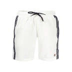 Norway 1963 men's swimwear in white polyamide fabric, featuring a sleek design and comfortable fit for swimming and beachwear.