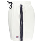 Norway 1963 Bianco Polyamide men's swimwear with a sleek, fitted design and blue color, suitable for swimming and beachwear.