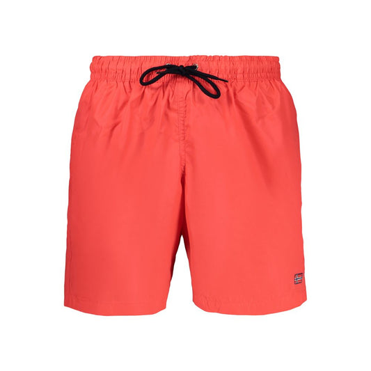 Norway 1963 Red Polyamide Men's Swim Boxer Norway 1963