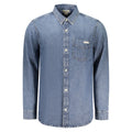 Calvin Klein Blue Cotton Men's Shirt Calvin Klein