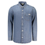 Calvin Klein Blue Cotton Men's Shirt Calvin Klein
