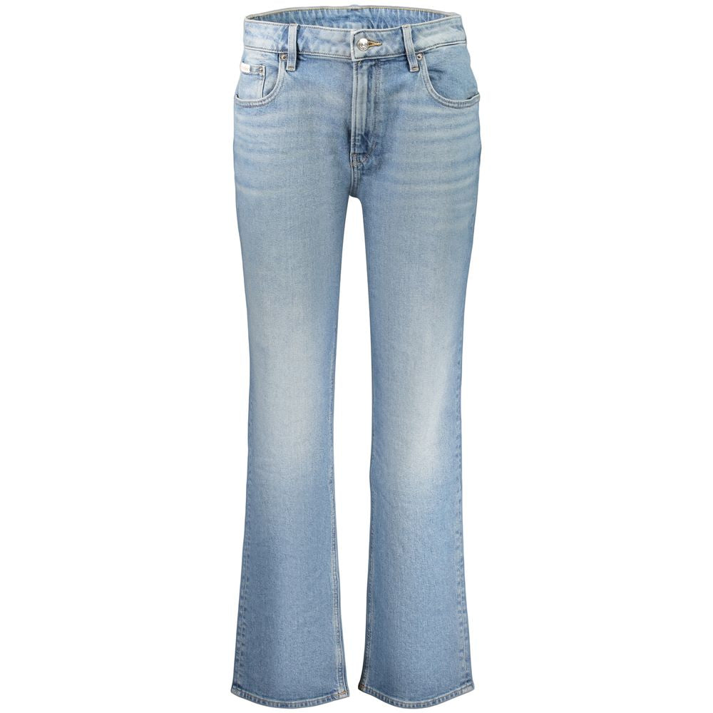 Calvin Klein Azzurro Cotton Women's Jeans Calvin Klein