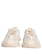 Dolce & Gabbana White Lace NS1 Low Top Sneaker Sports Shoes