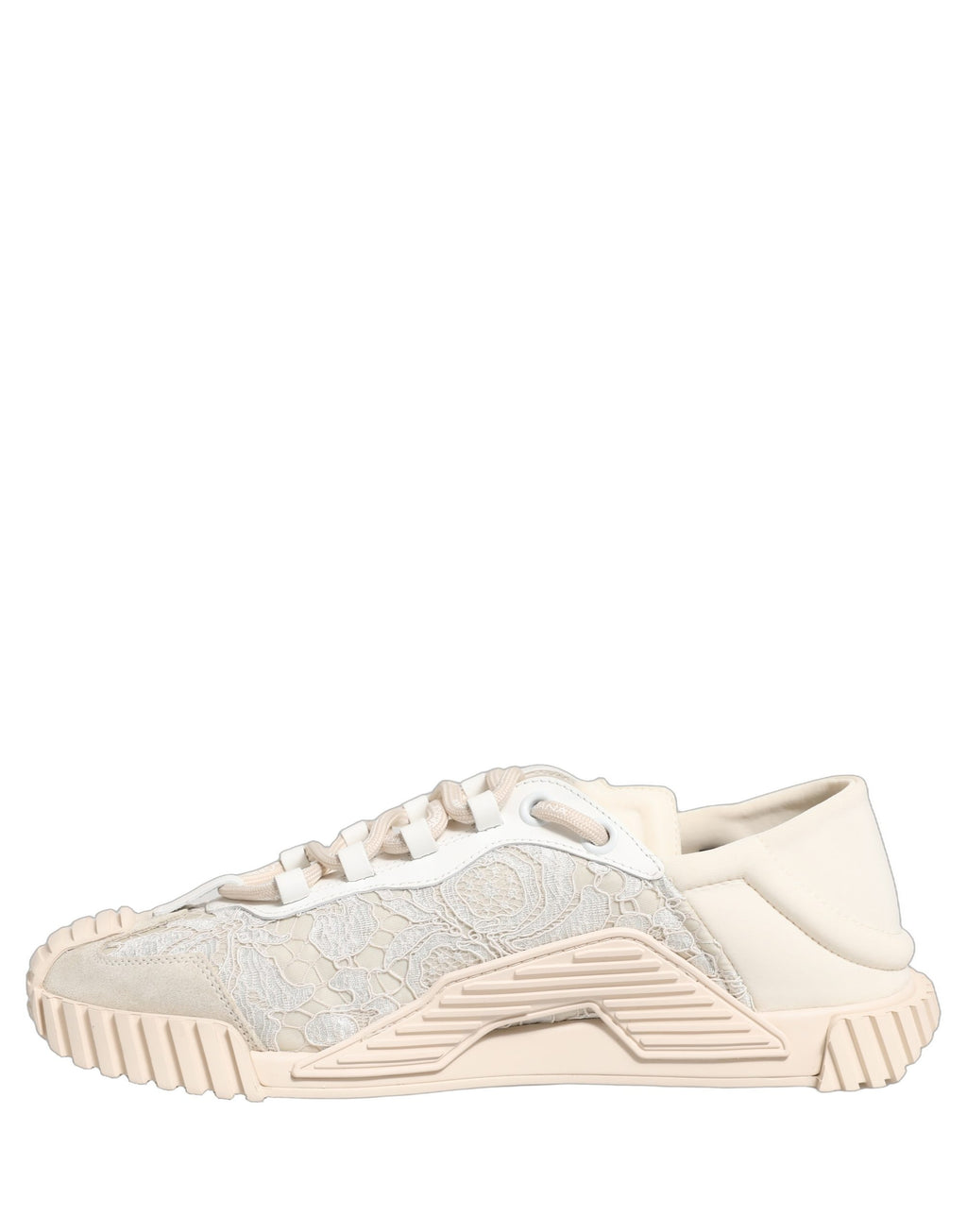 Dolce & Gabbana White Lace NS1 Low Top Sneaker Sports Shoes