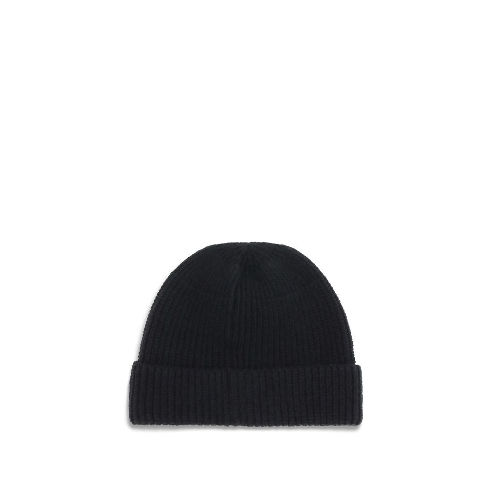 Prada Black Wool Oves Aries Beanie Prada