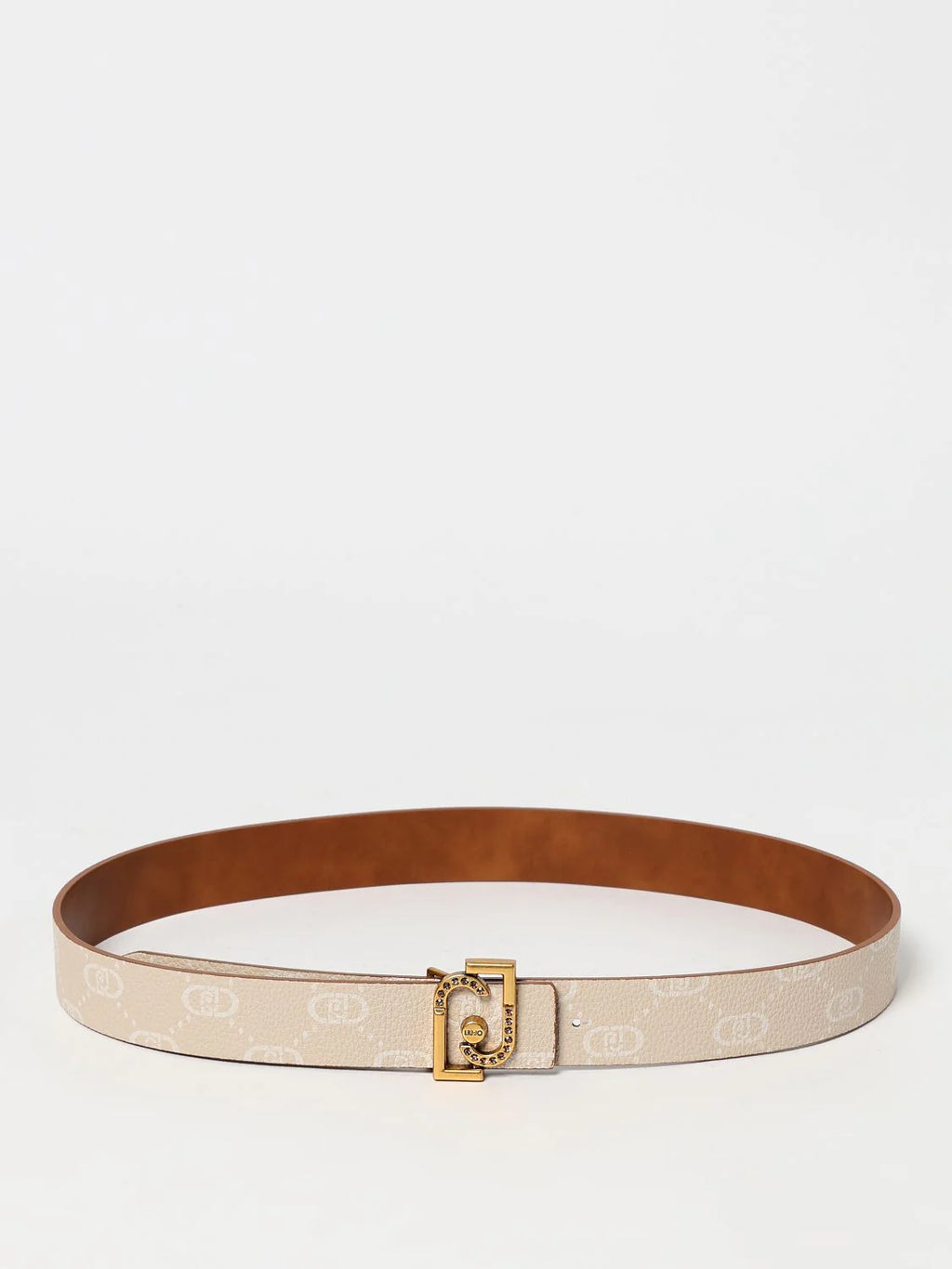 Liu Jo Beige Leather Regular Belt Liu Jo