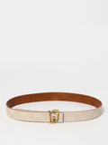 Liu Jo Beige Leather Regular Belt Liu Jo