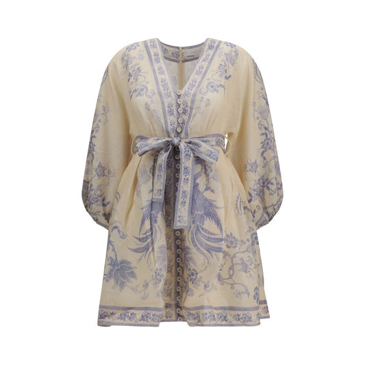 Zimmermann Multicolor Linen Casual Dress Zimmermann