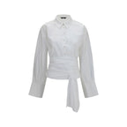 7FOR White Cotton Dress Shirt