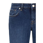 7FOR Blue Cotton Flared Jeans 7FOR