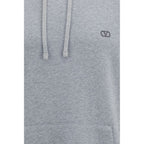 Valentino Gray Cotton Sweatshirt