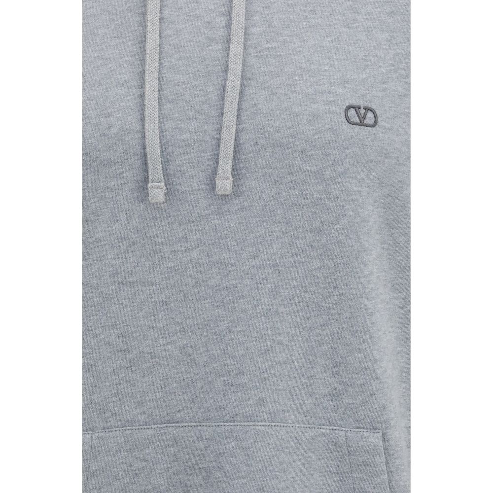 Valentino Gray Cotton Sweatshirt