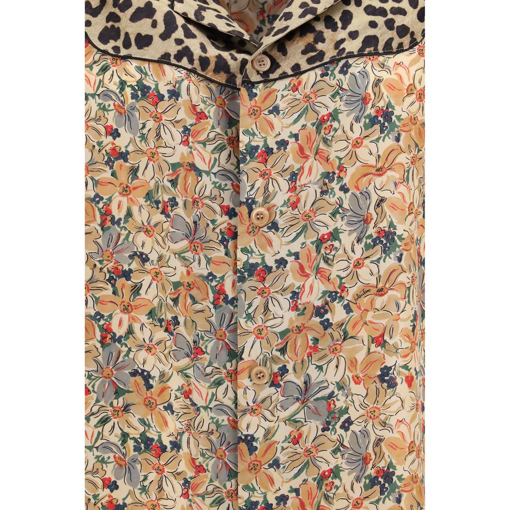 Valentino Garavani Multicolor Silk Pattern Shirt Valentino Garavani