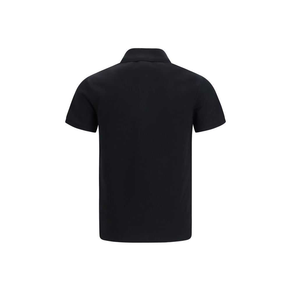 Balmain Black Cotton Polo Shirt Balmain