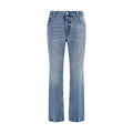 Miu Miu Blue Polyester Relaxed Fit Jeans Miu Miu